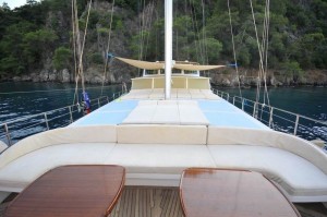 Ece Arina gulet yacht deck 